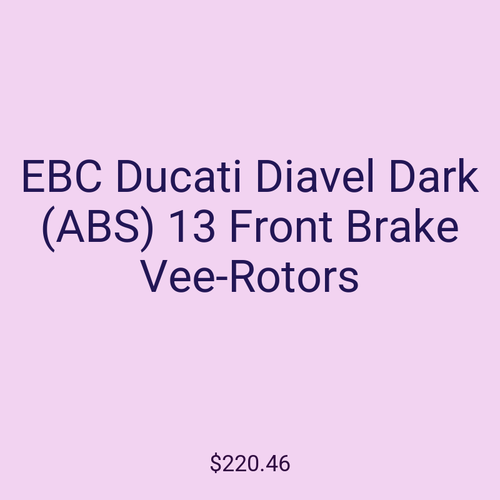 EBC Ducati Diavel Dark (ABS) 13 Front Brake Vee-Rotors