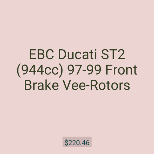 EBC Ducati ST2 (944cc) 97-99 Front Brake Vee-Rotors