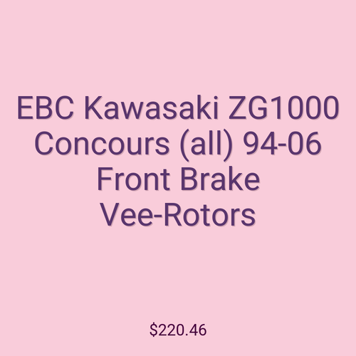 EBC Kawasaki ZG1000 Concours (all) 94-06 Front Brake Vee-Rotors