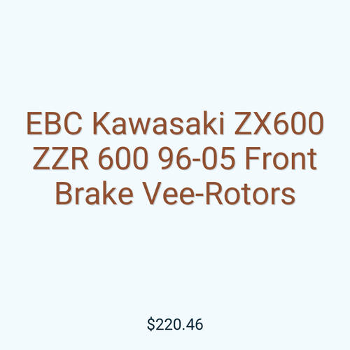 EBC Kawasaki ZX600 ZZR 600 96-05 Front Brake Vee-Rotors