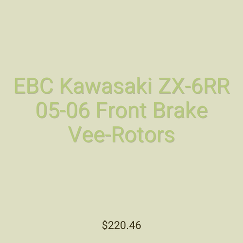 EBC Kawasaki ZX-6RR 05-06 Front Brake Vee-Rotors