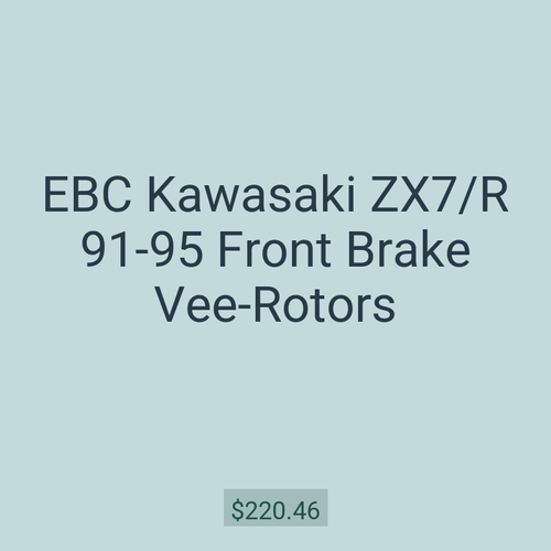 EBC Kawasaki ZX7/R 91-95 Front Brake Vee-Rotors