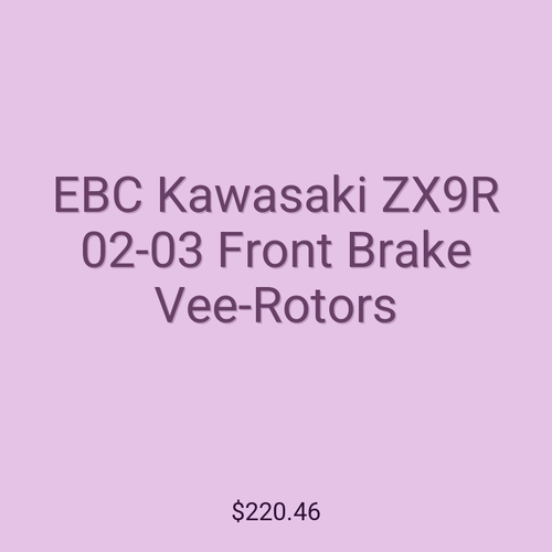 EBC Kawasaki ZX9R 02-03 Front Brake Vee-Rotors