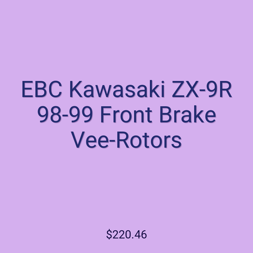 EBC Kawasaki ZX-9R 98-99 Front Brake Vee-Rotors