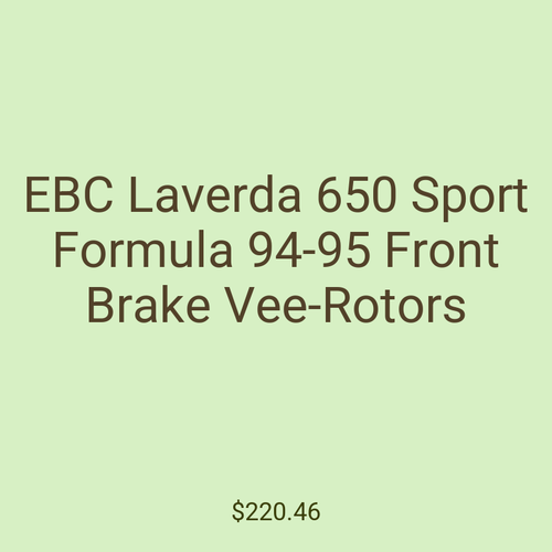 EBC Laverda 650 Sport Formula 94-95 Front Brake Vee-Rotors