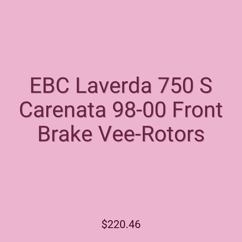 EBC Laverda 750 S Carenata 98-00 Front Brake Vee-Rotors