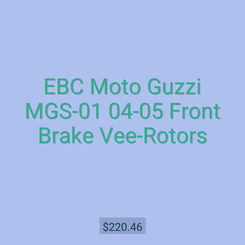 EBC Moto Guzzi MGS-01 04-05 Front Brake Vee-Rotors