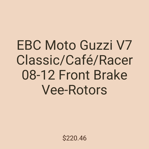 EBC Moto Guzzi V7 Classic/Café/Racer 08-12 Front Brake Vee-Rotors