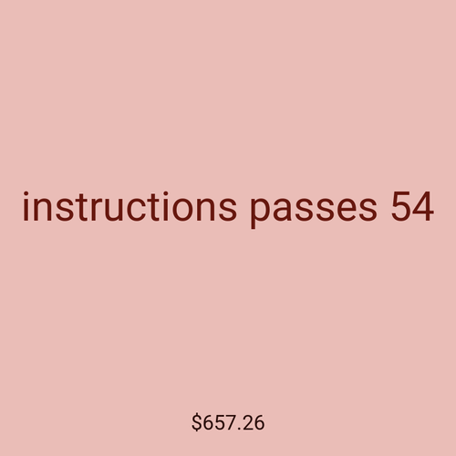 instructions passes 54