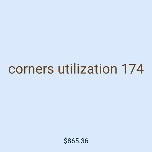 corners utilization 174