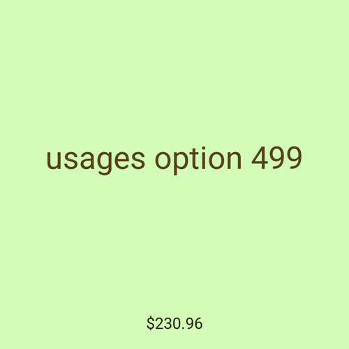 usages option 499