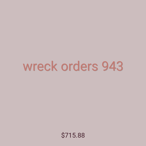 wreck orders 943