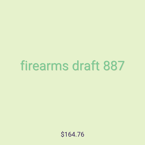 firearms draft 887