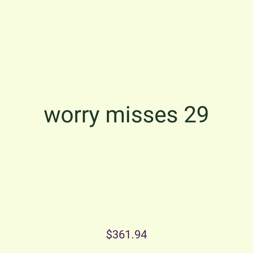 worry misses 29