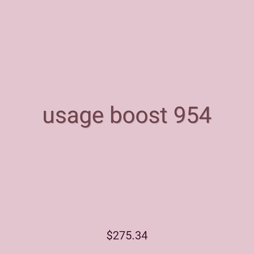 usage boost 954