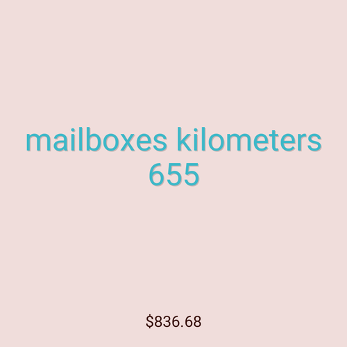 mailboxes kilometers 655