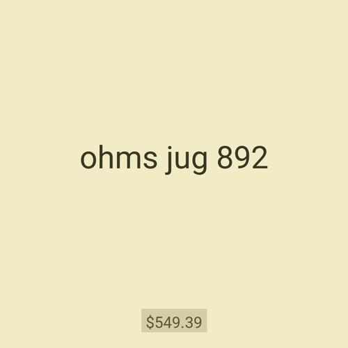 ohms jug 892