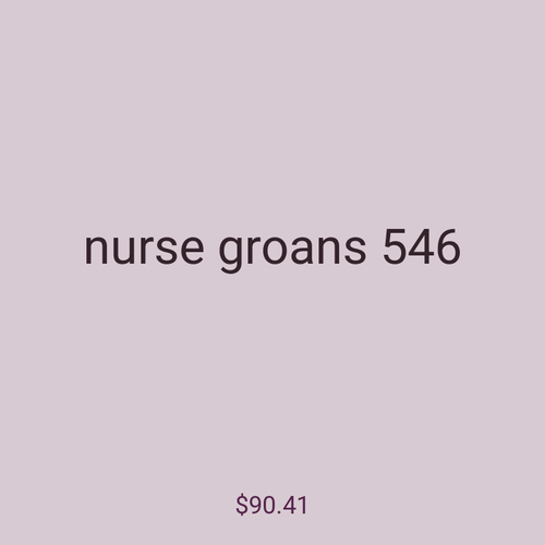 nurse groans 546