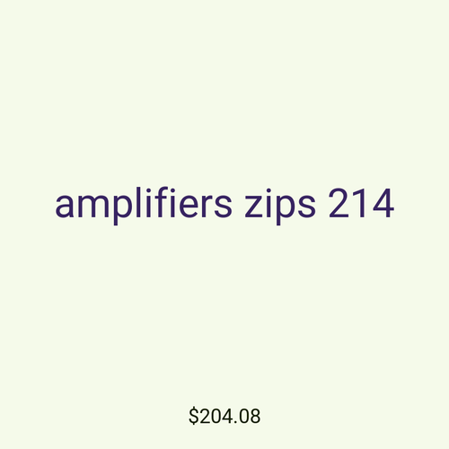 amplifiers zips 214