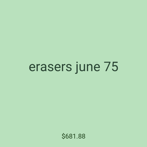 erasers june 75