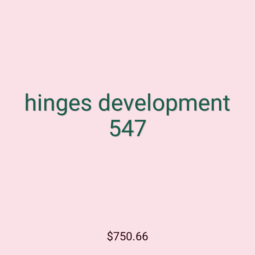 hinges development 547