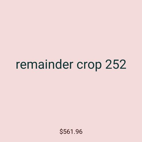 remainder crop 252