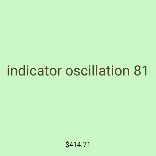 indicator oscillation 81
