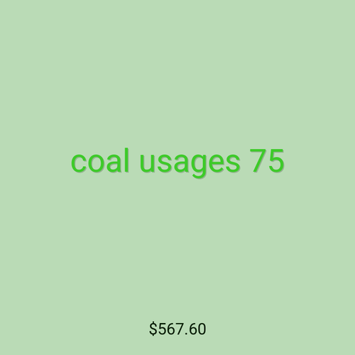coal usages 75
