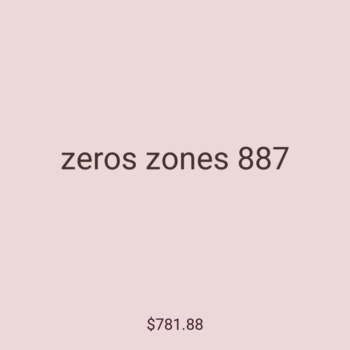 zeros zones 887