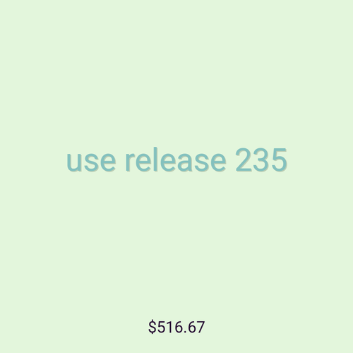 use release 235