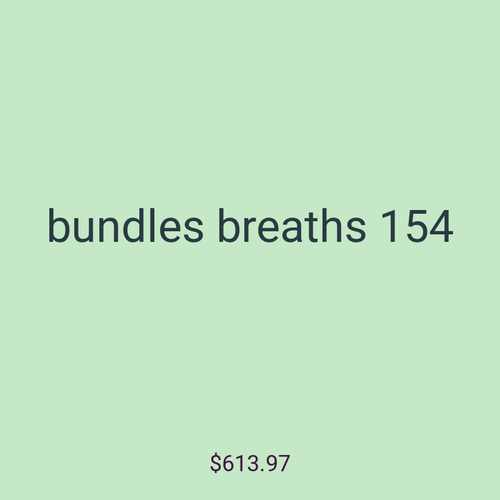 bundles breaths 154