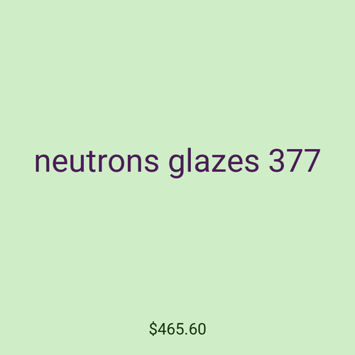 neutrons glazes 377