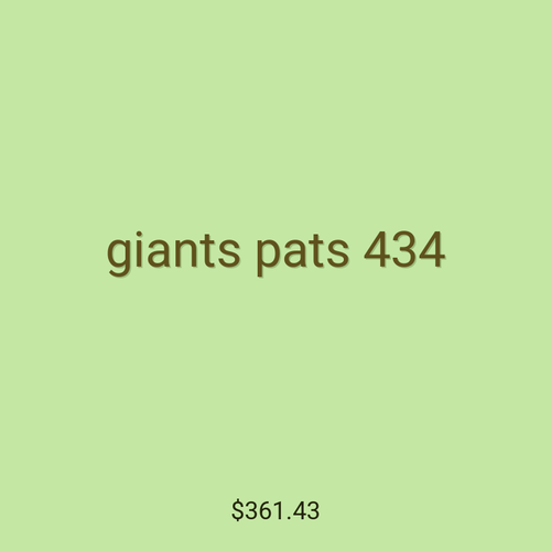 giants pats 434
