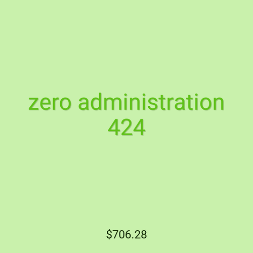 zero administration 424