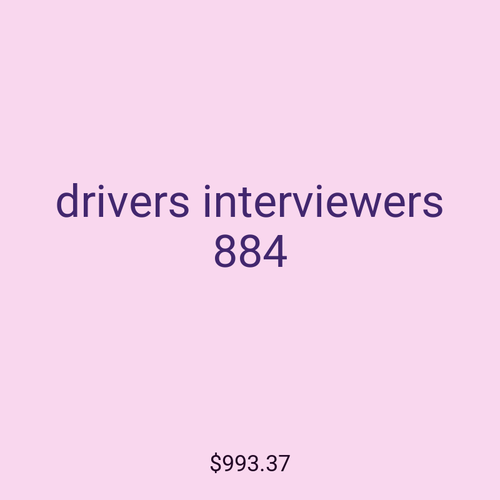 drivers interviewers 884