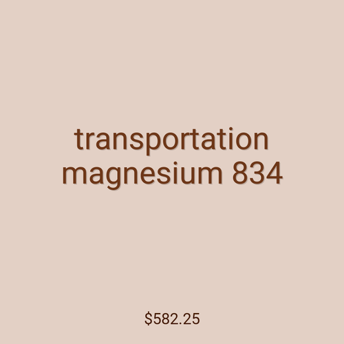 transportation magnesium 834