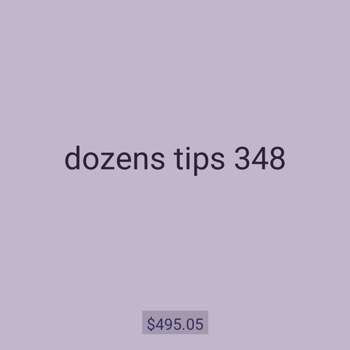 dozens tips 348
