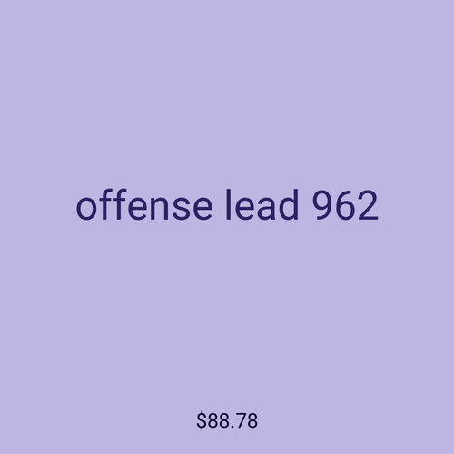 offense lead 962