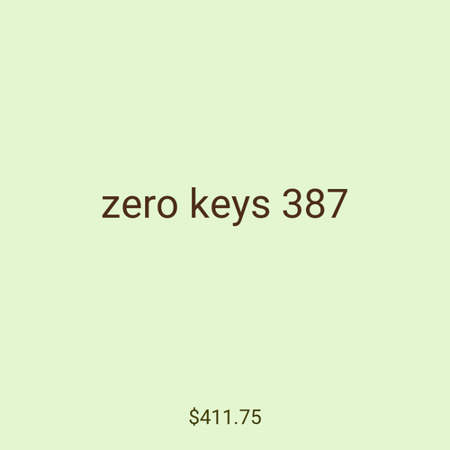 zero keys 387