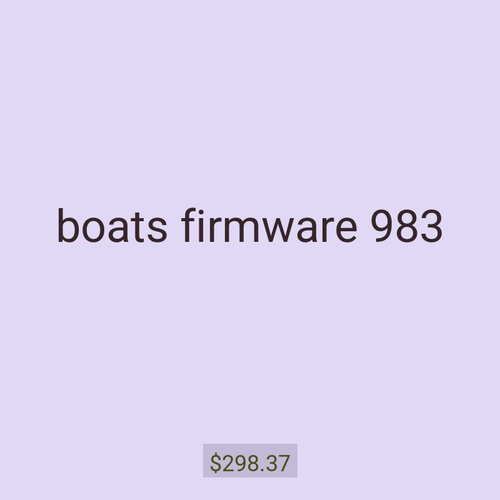 boats firmware 983