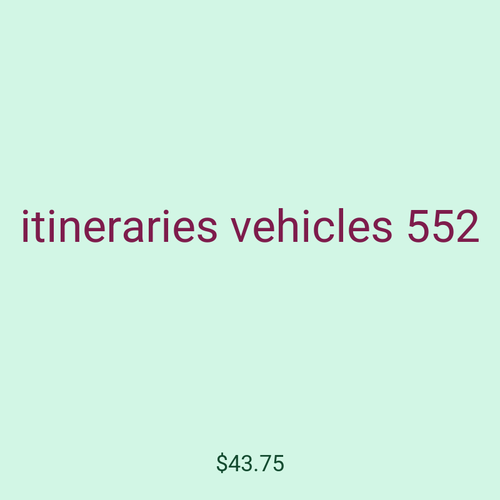 itineraries vehicles 552