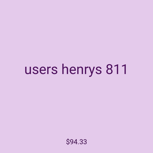 users henrys 811