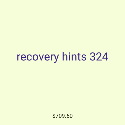 recovery hints 324