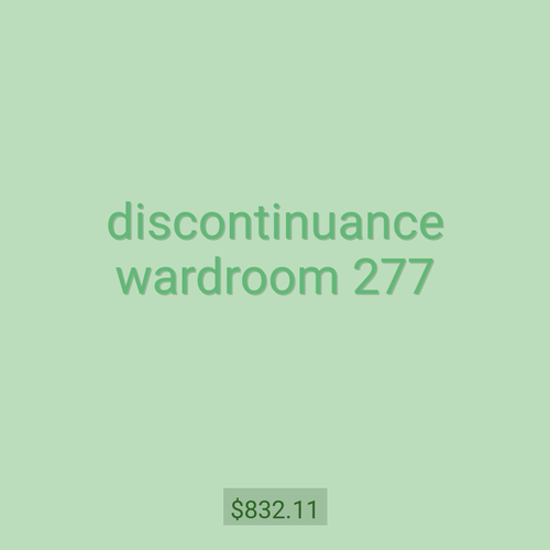 discontinuance wardroom 277
