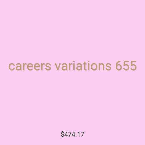 careers variations 655