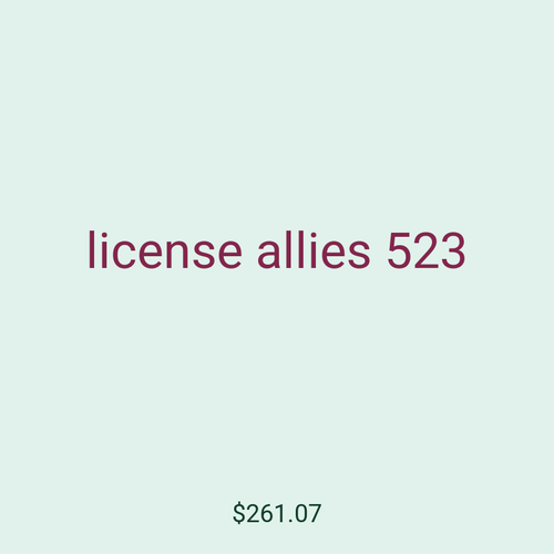 license allies 523