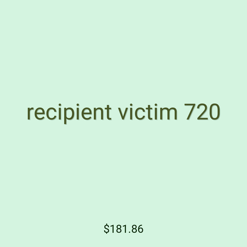 recipient victim 720