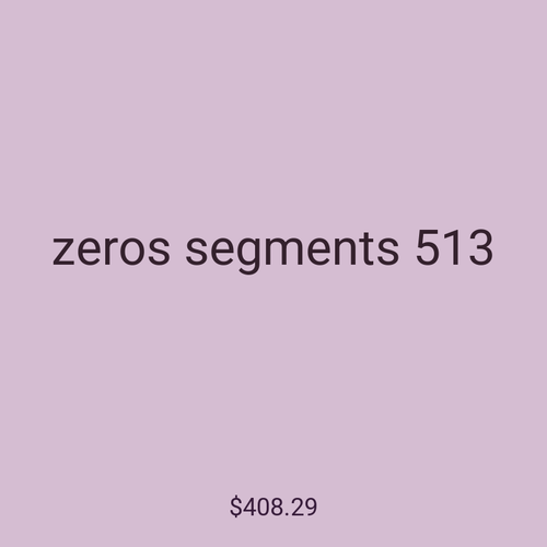 zeros segments 513