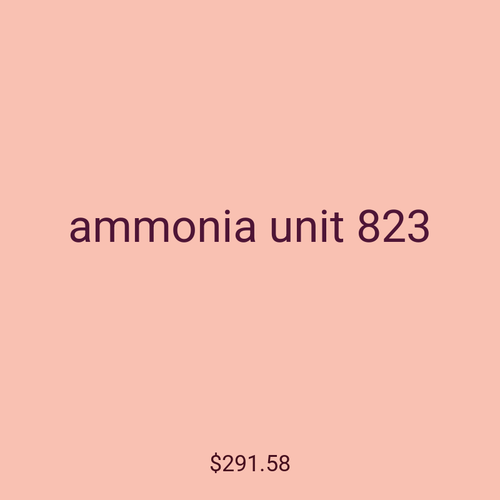 ammonia unit 823