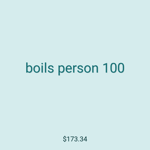 boils person 100
